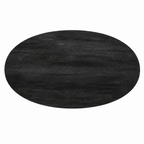 Table basse ovale en manguier noir - 110 x 55 cm