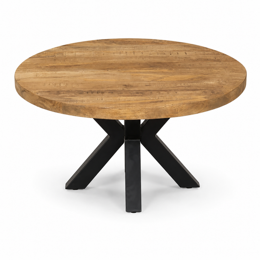 Salontafel Rond Mangohout Naturel - 80 cm ø