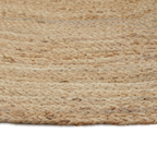 Tapis en jute rond naturel
