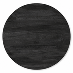 Couchtisch rund Mangoholz Schwarz - 80 cm ø