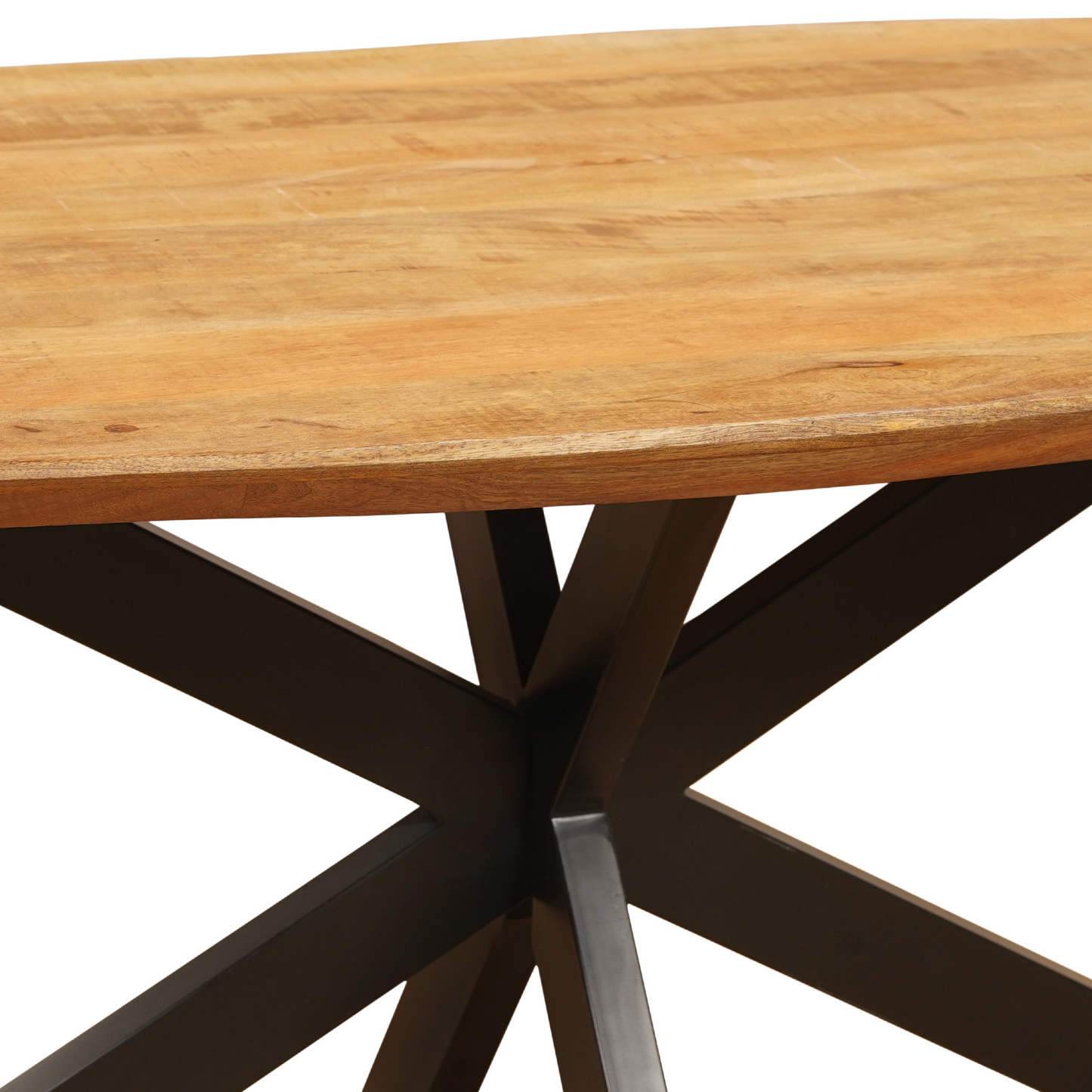 Eettafel Deens Ovaal Swiss Mangohout Naturel
