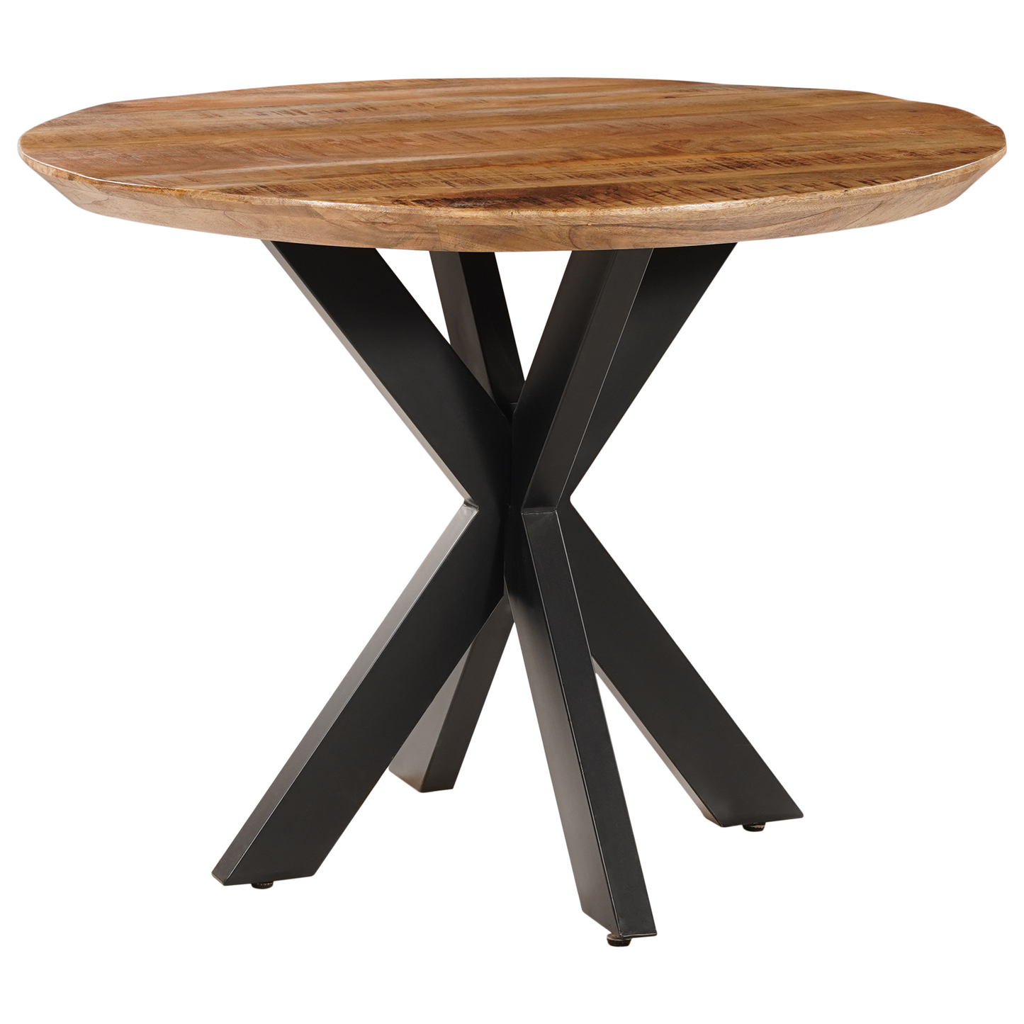 Eettafel Rond Swiss Edge Mangohout Naturel