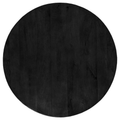 Plateau de table rond en manguier noir