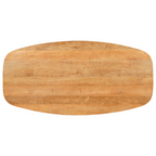 Esstisch dänisch oval Swiss Mangoholz Natur